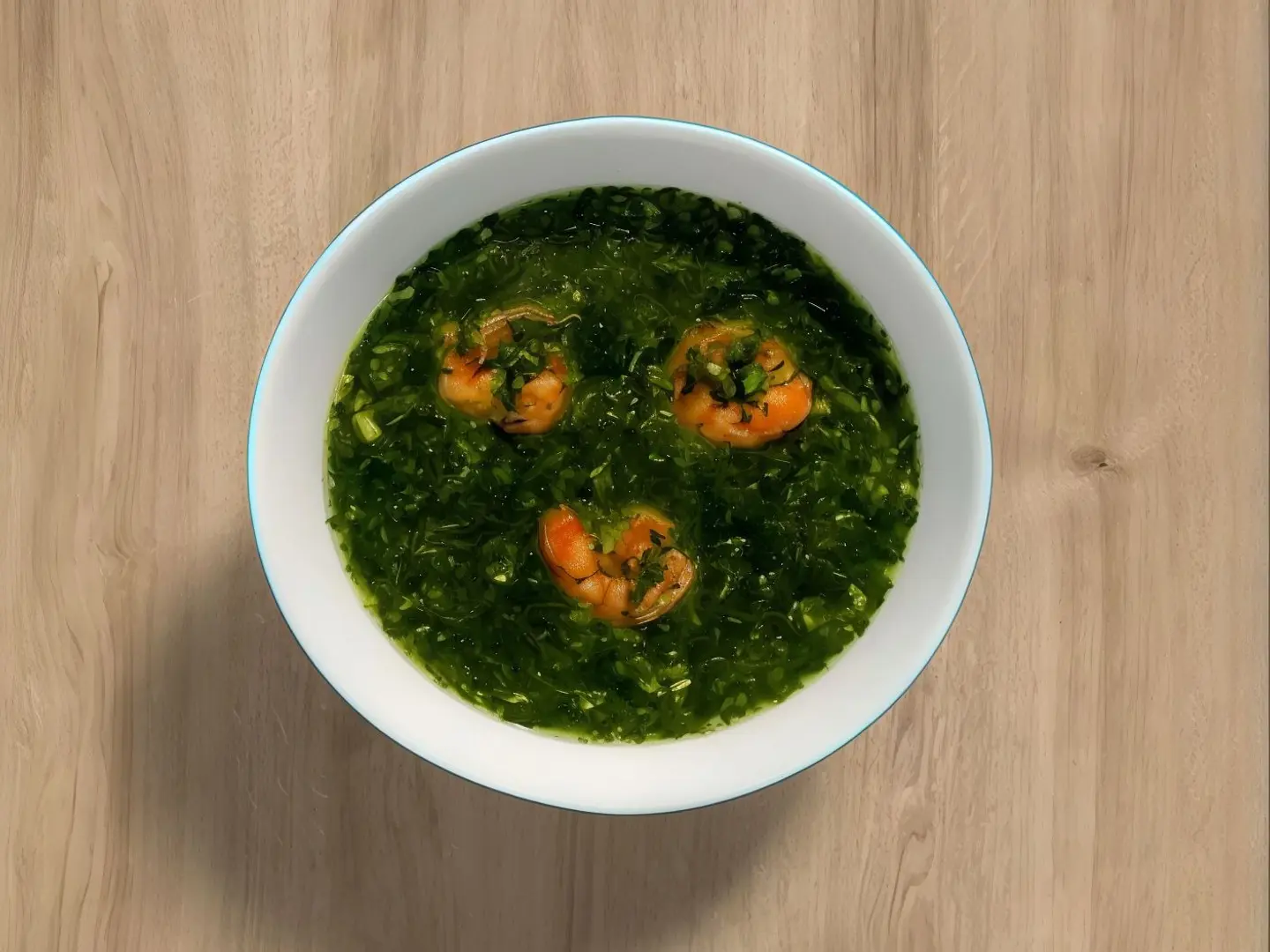 ملوخيه بالجمبري