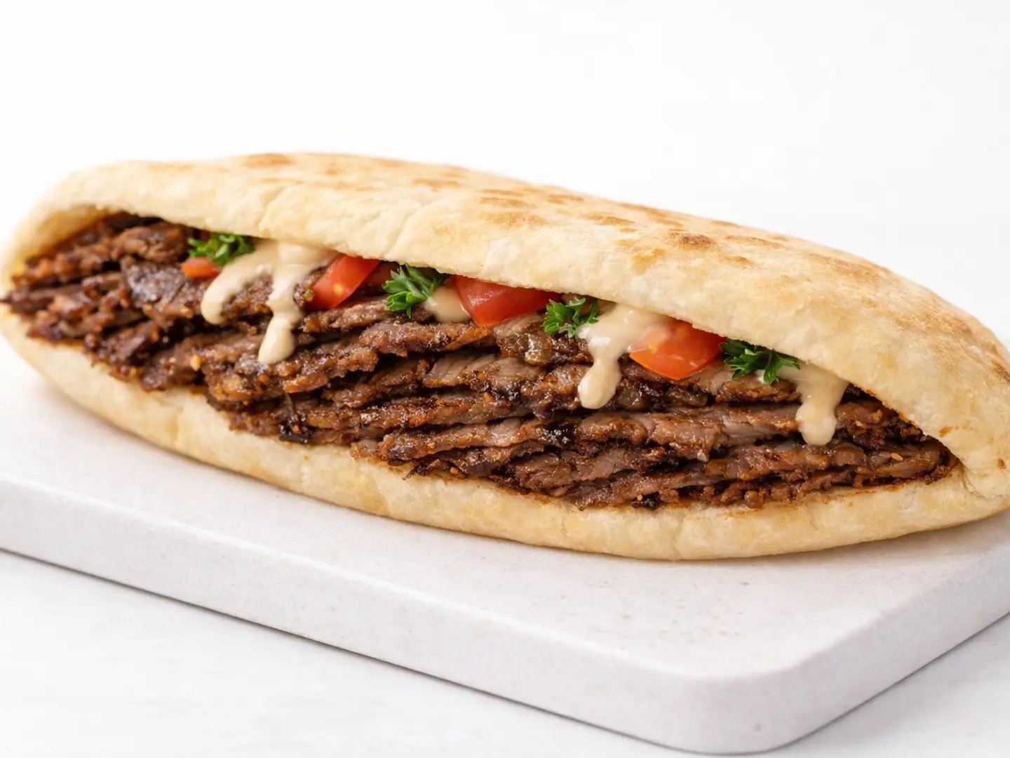 عيشة شاورما لحم