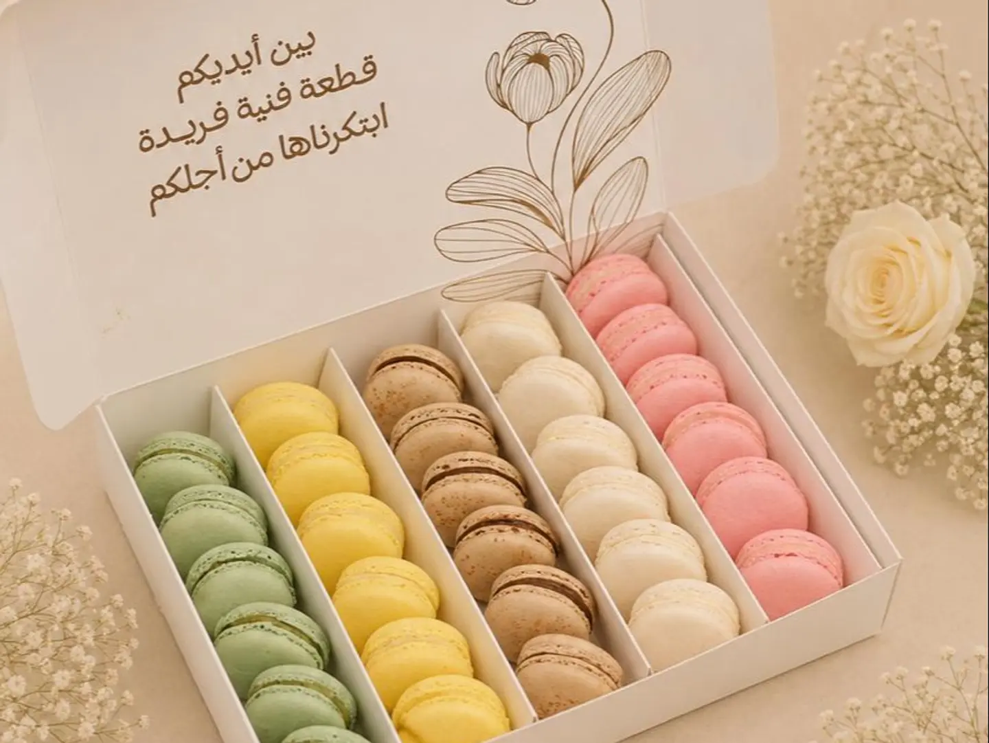 Pearly French Macarons 20 Pieces