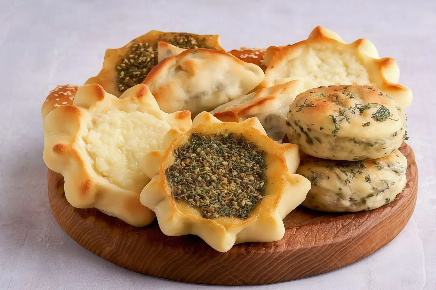 فطيرة جبن وزعتر