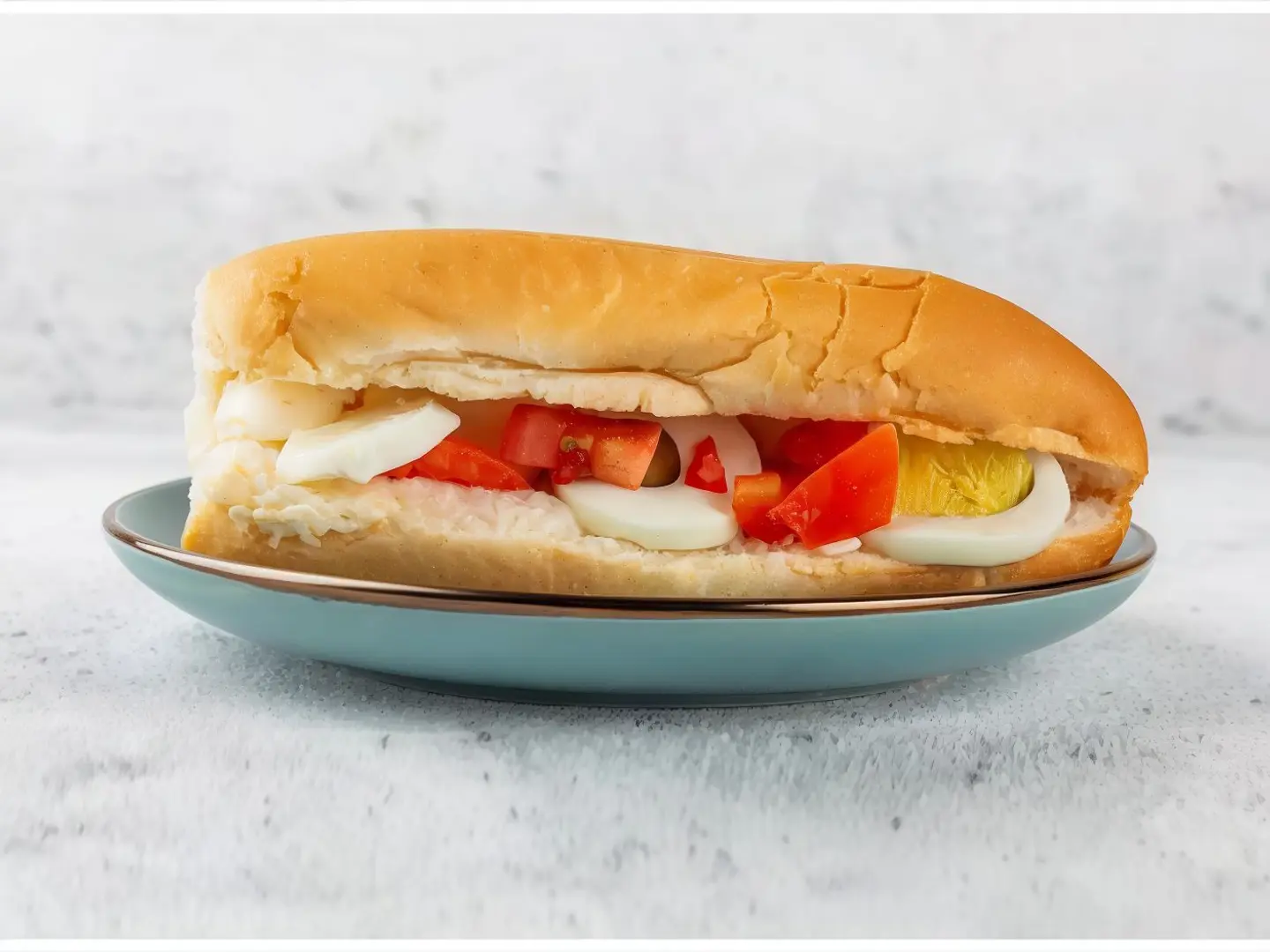 ساندوتش بيض مسلوق