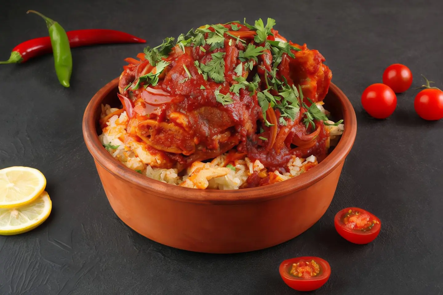 طاجن باميه باللحمه