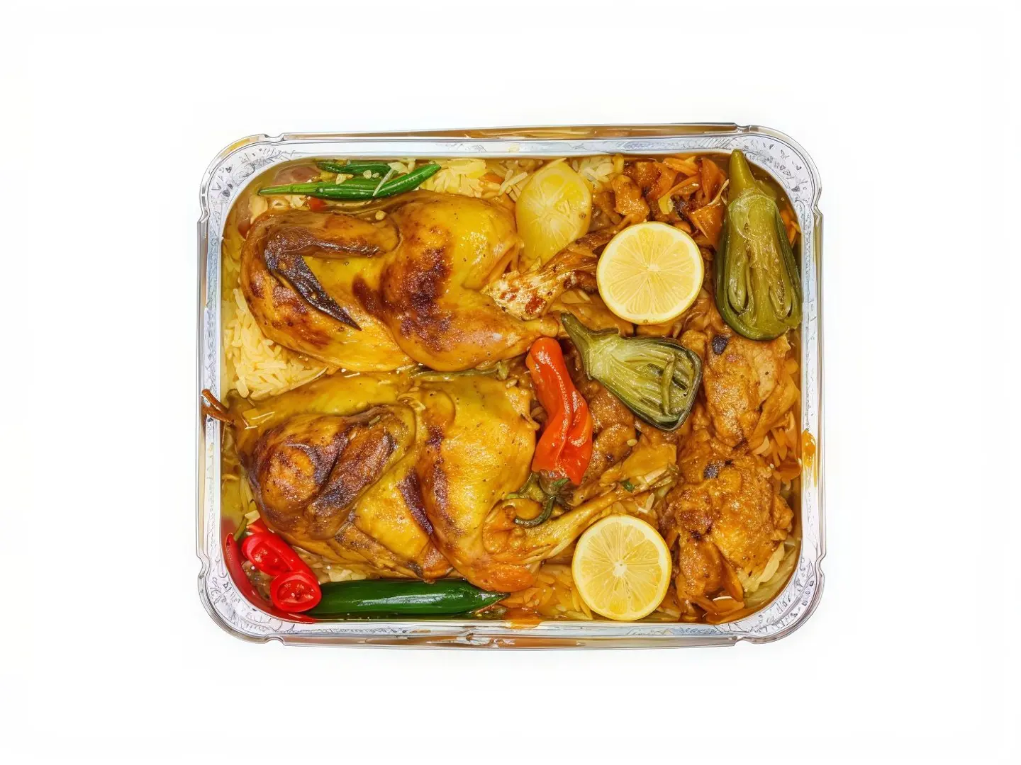 Whole Chicken With Mezze Rice