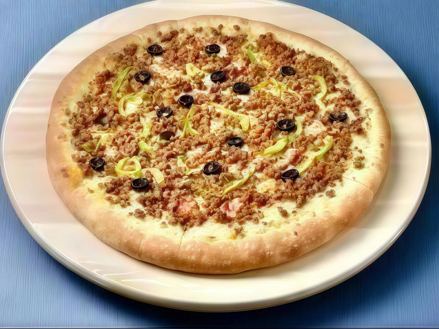 بيتزا سيرية لحم