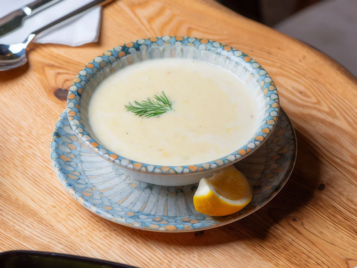 شوربة الدجاج بالكريمة
