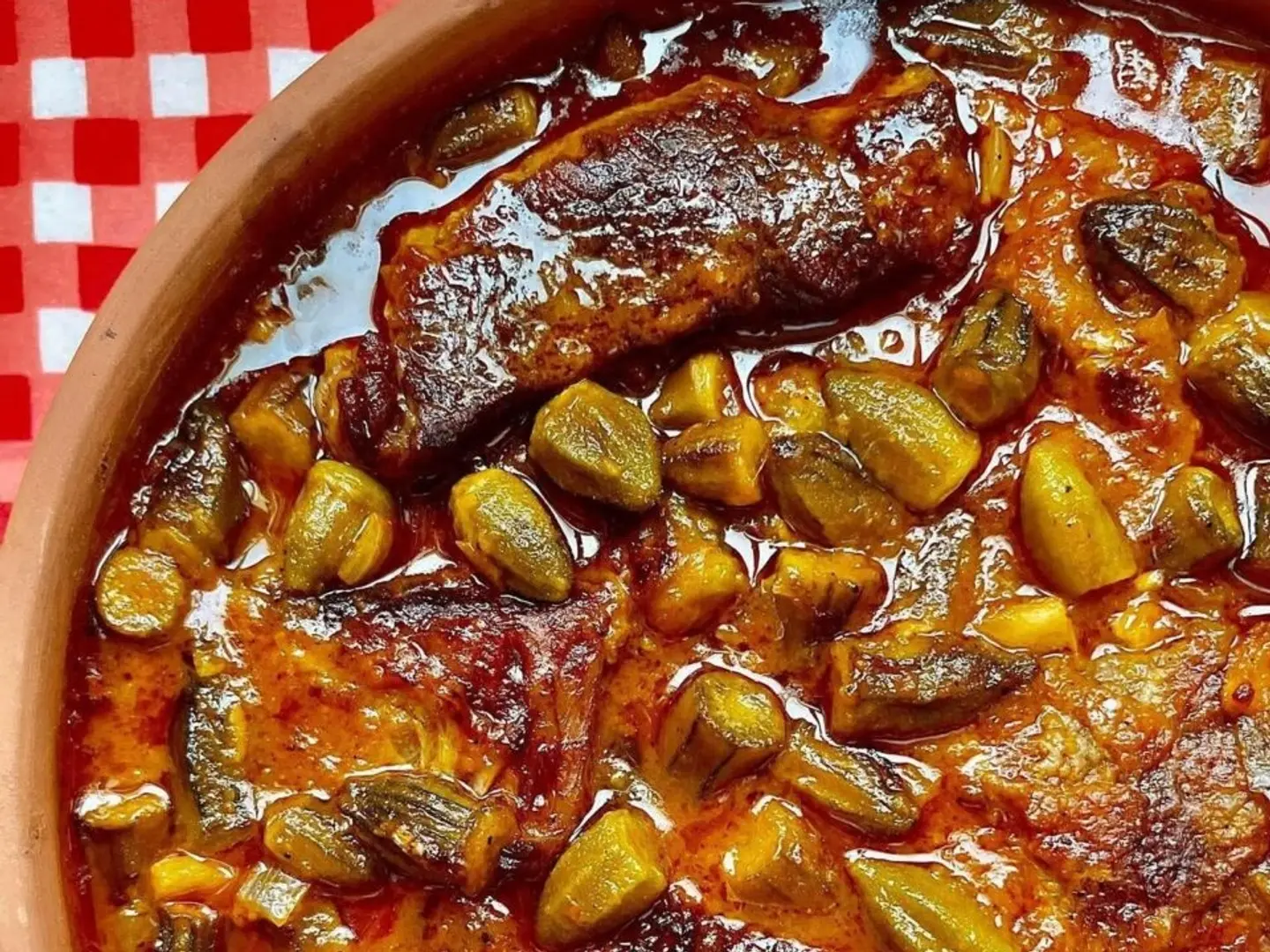 وجبه باميه باللحمه