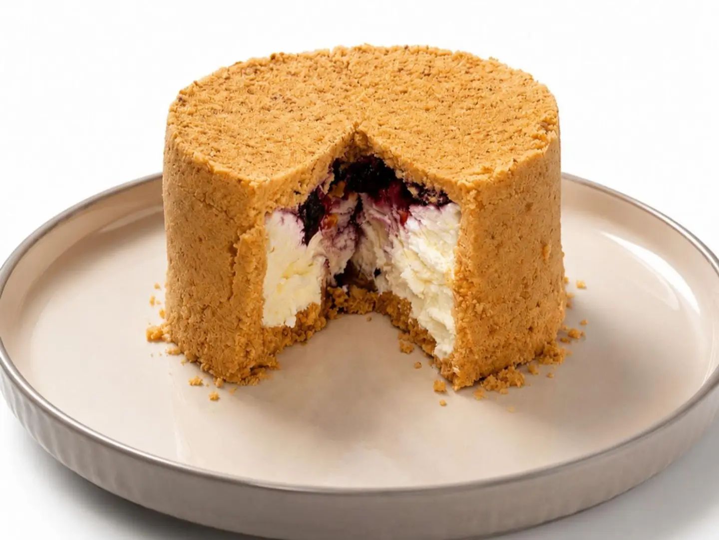 Upside Down Blueberry Cheesecake