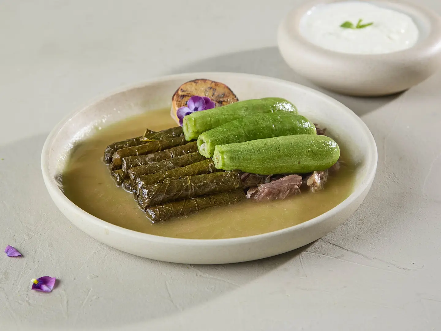 Stuffed Kousa And Vine Leaves
