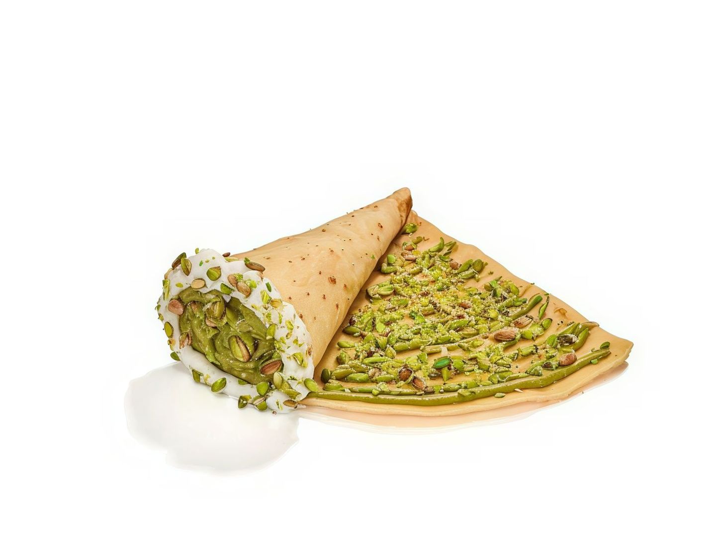 Pistachio Banana Crepe