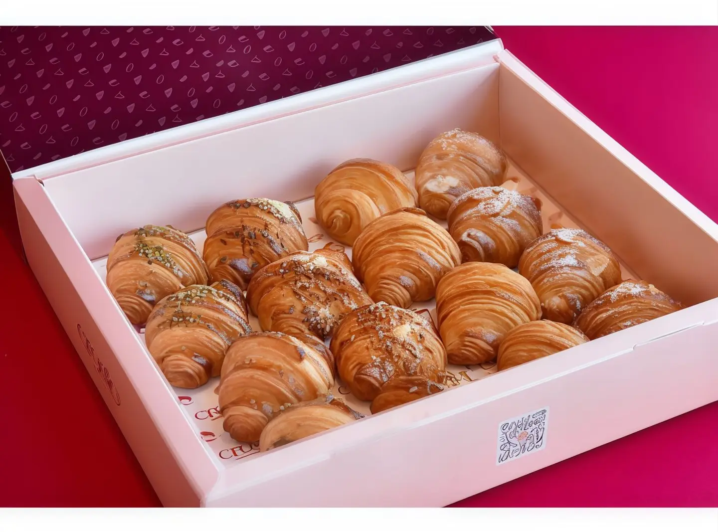 Mini Croissants Box 16 Pieces
