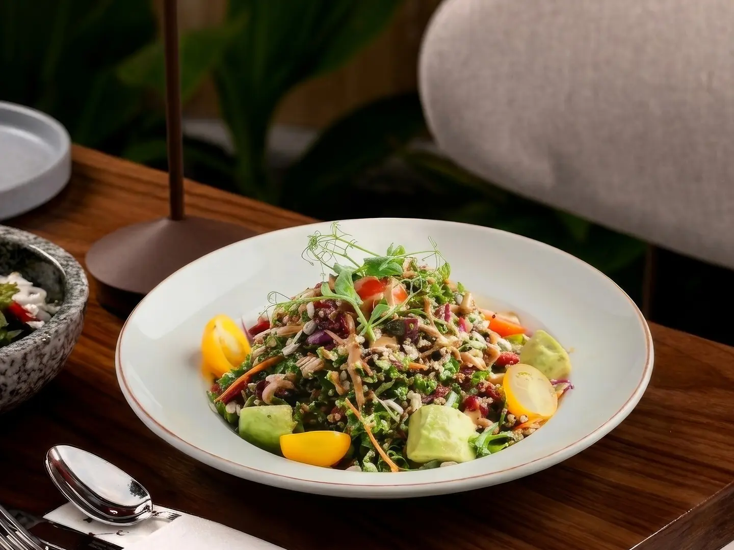 Fusion Qunioa And Kale Salad