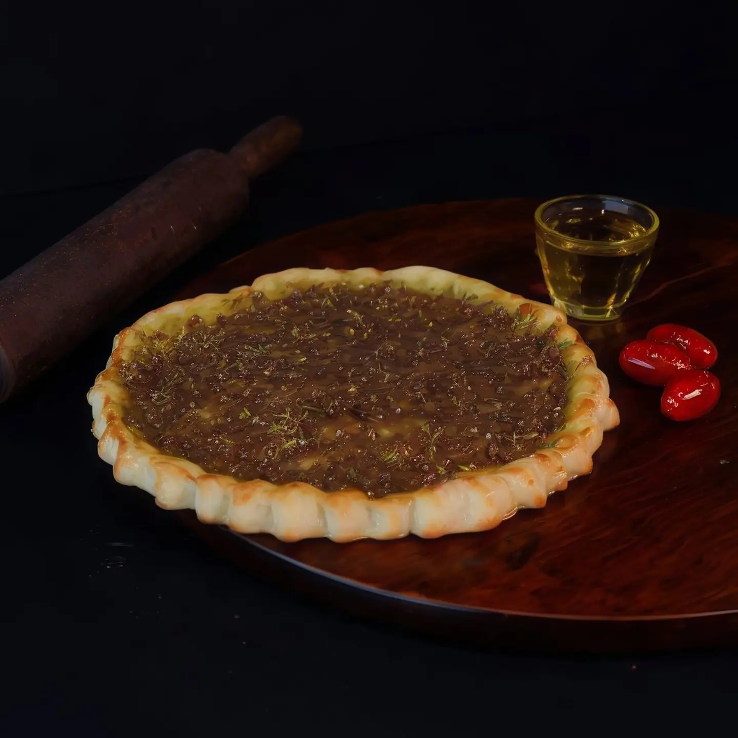 منقوشة زعتر بدبس الرمان