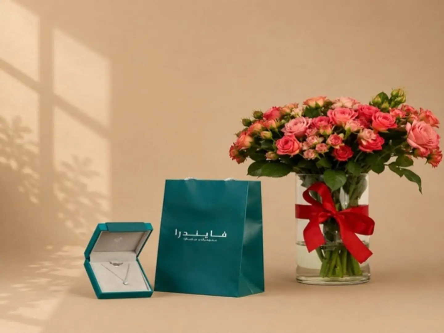Flower Vase & Fayendra Necklace