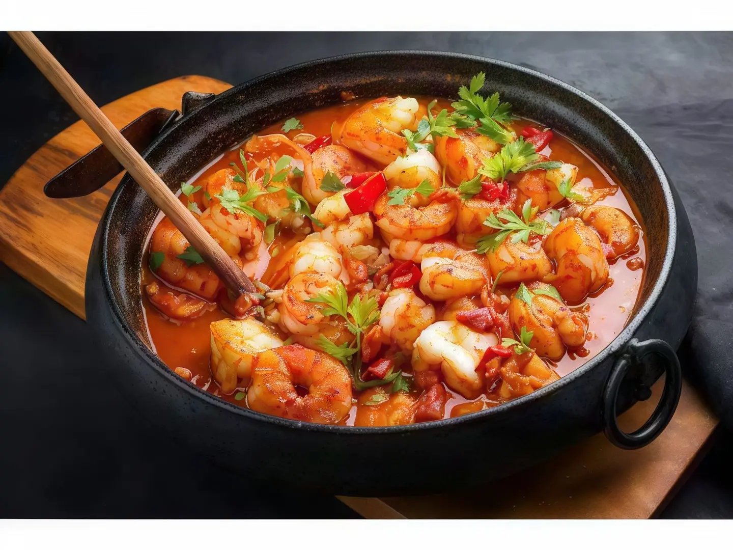 Spicy Shrimp Tagine With Olive Oil
