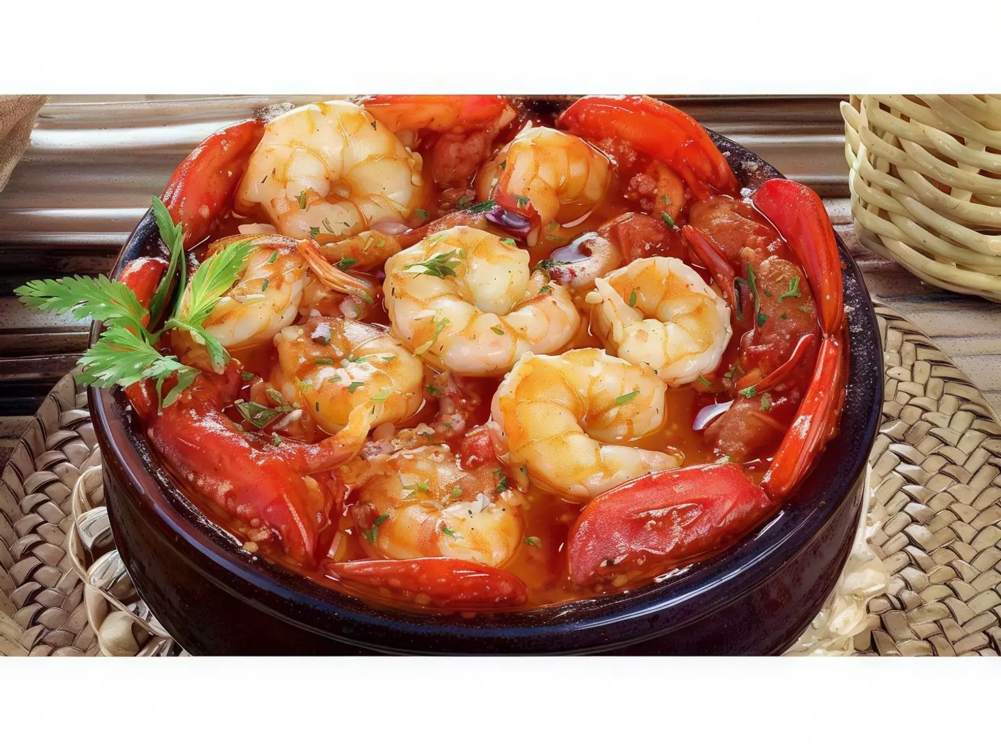 Shrimp Tagine With Red Sauce