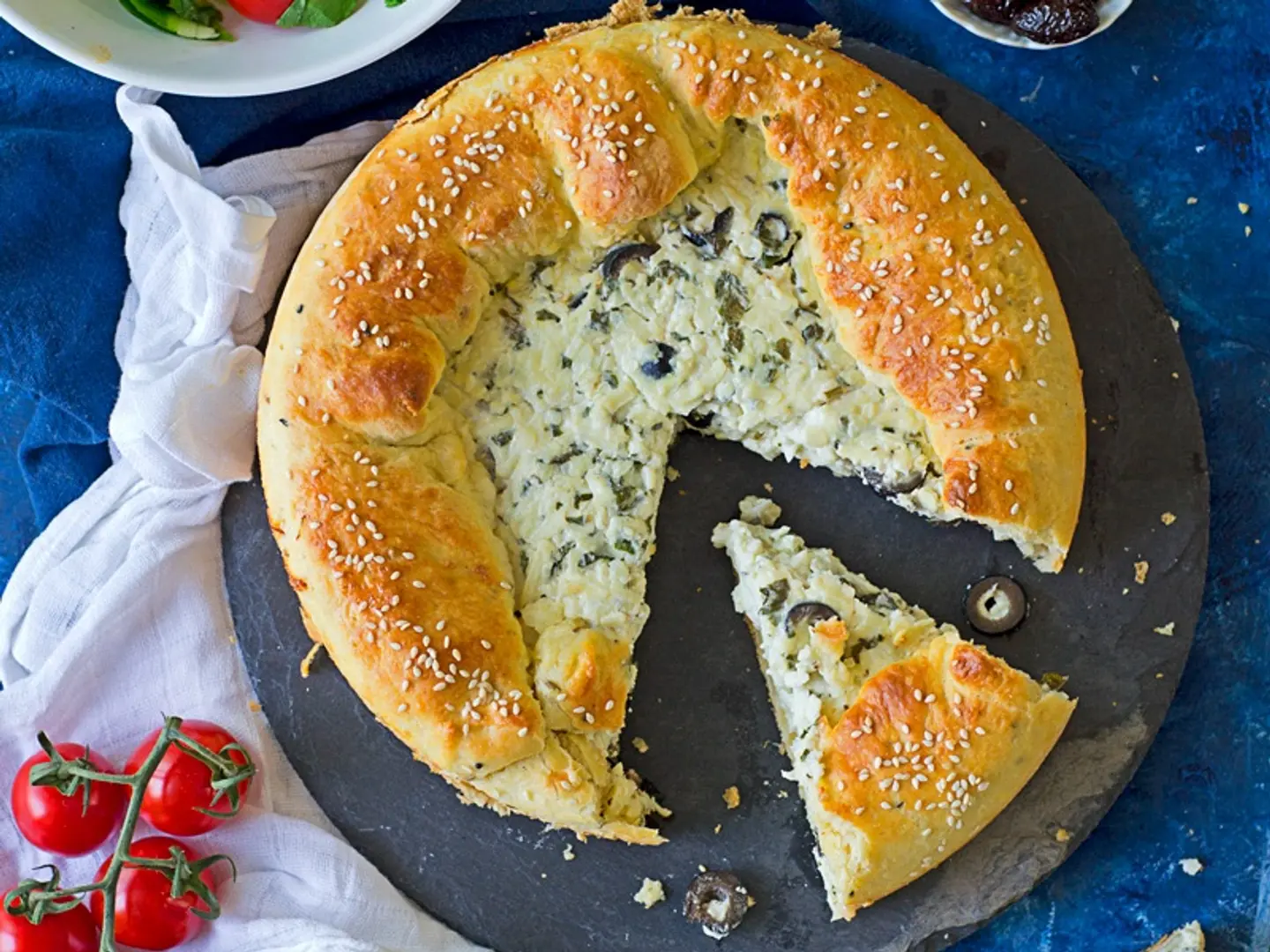 فطيرة اجبان مشكلة