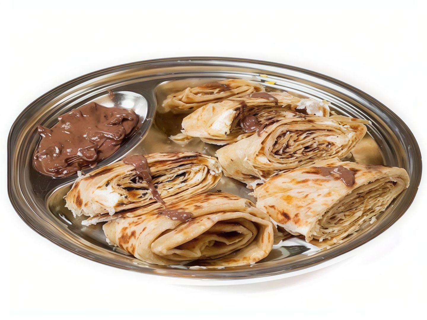 خبز صاج مع النوتيلا