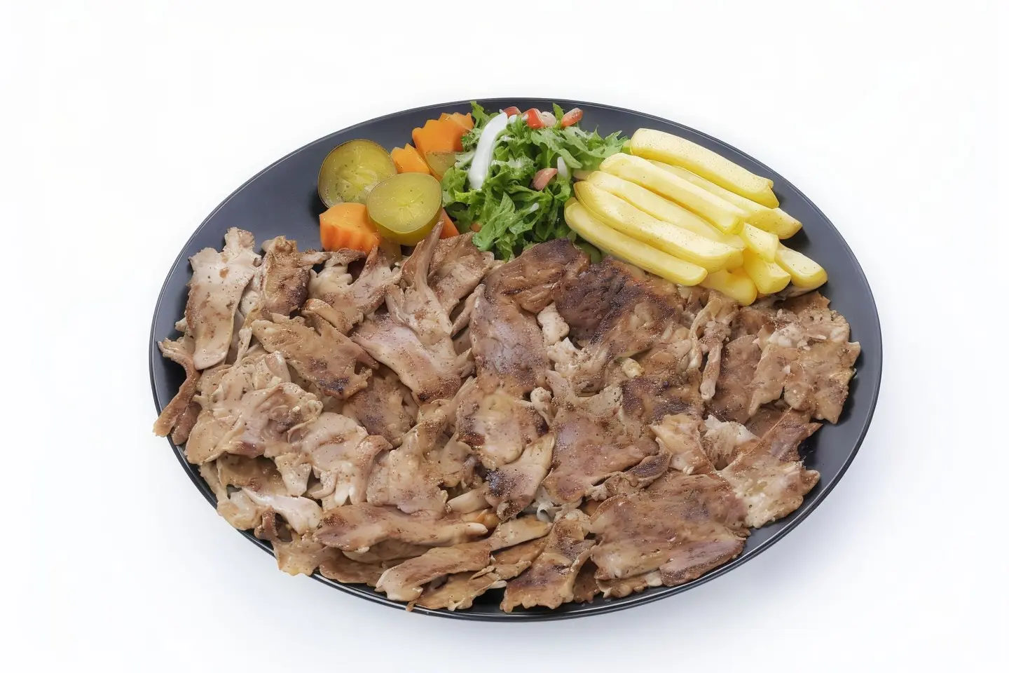 شاورما لحم صحن