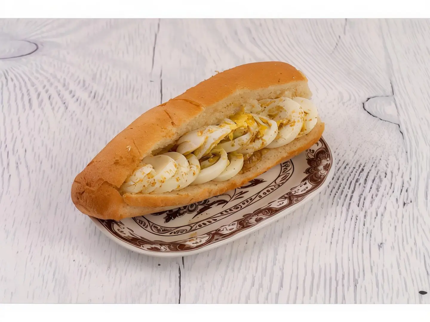 ساندوتش بيض مسلوق