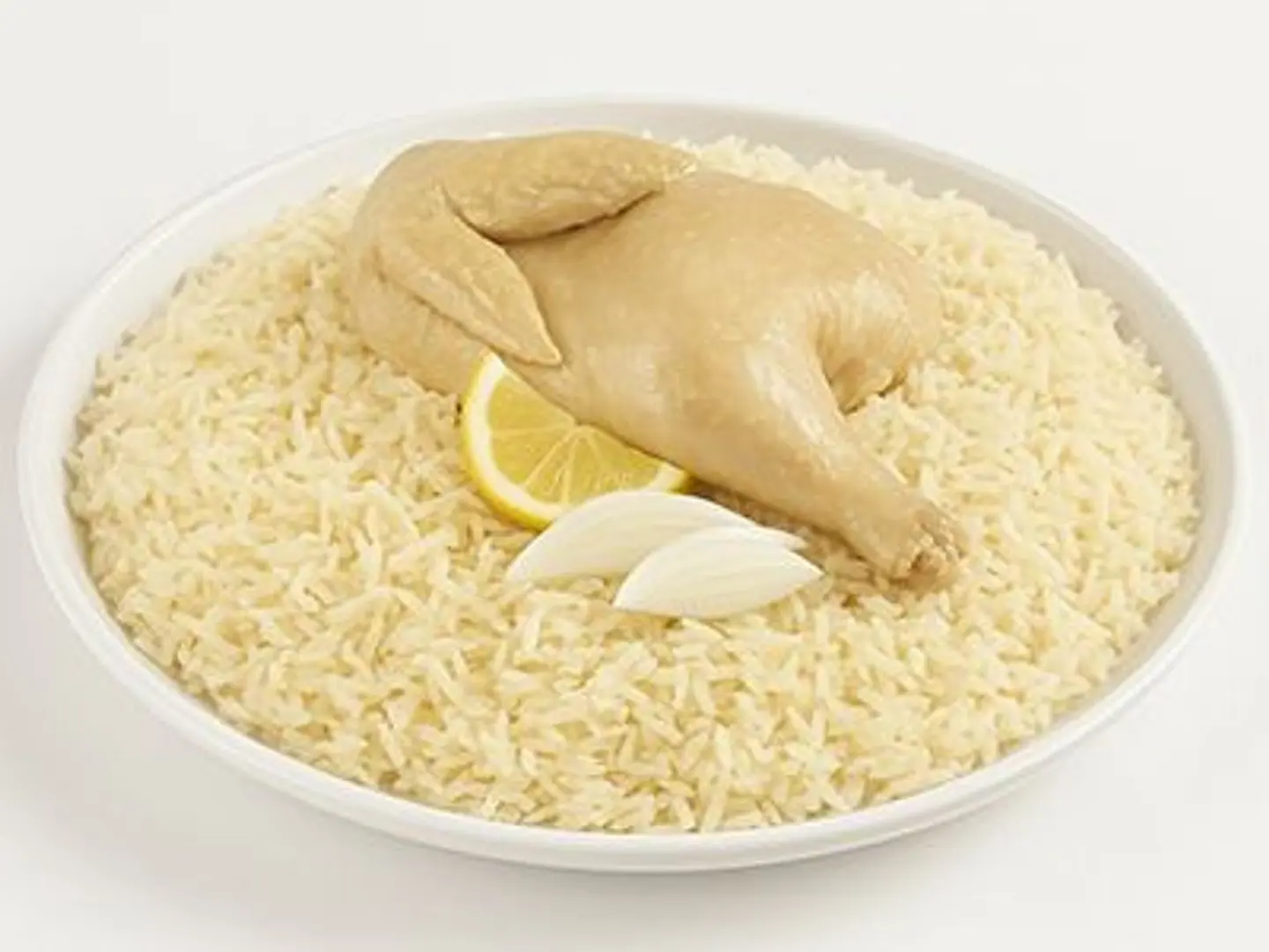 نصف دجاج مضغوط أبيض