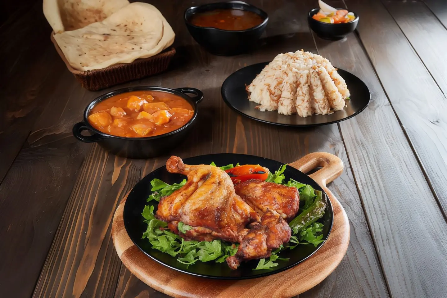 وجبة دجاج محمر