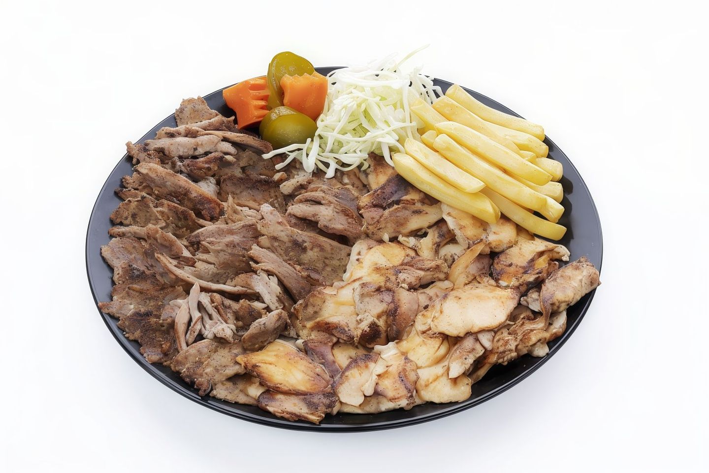 طبق شاورما مشكل