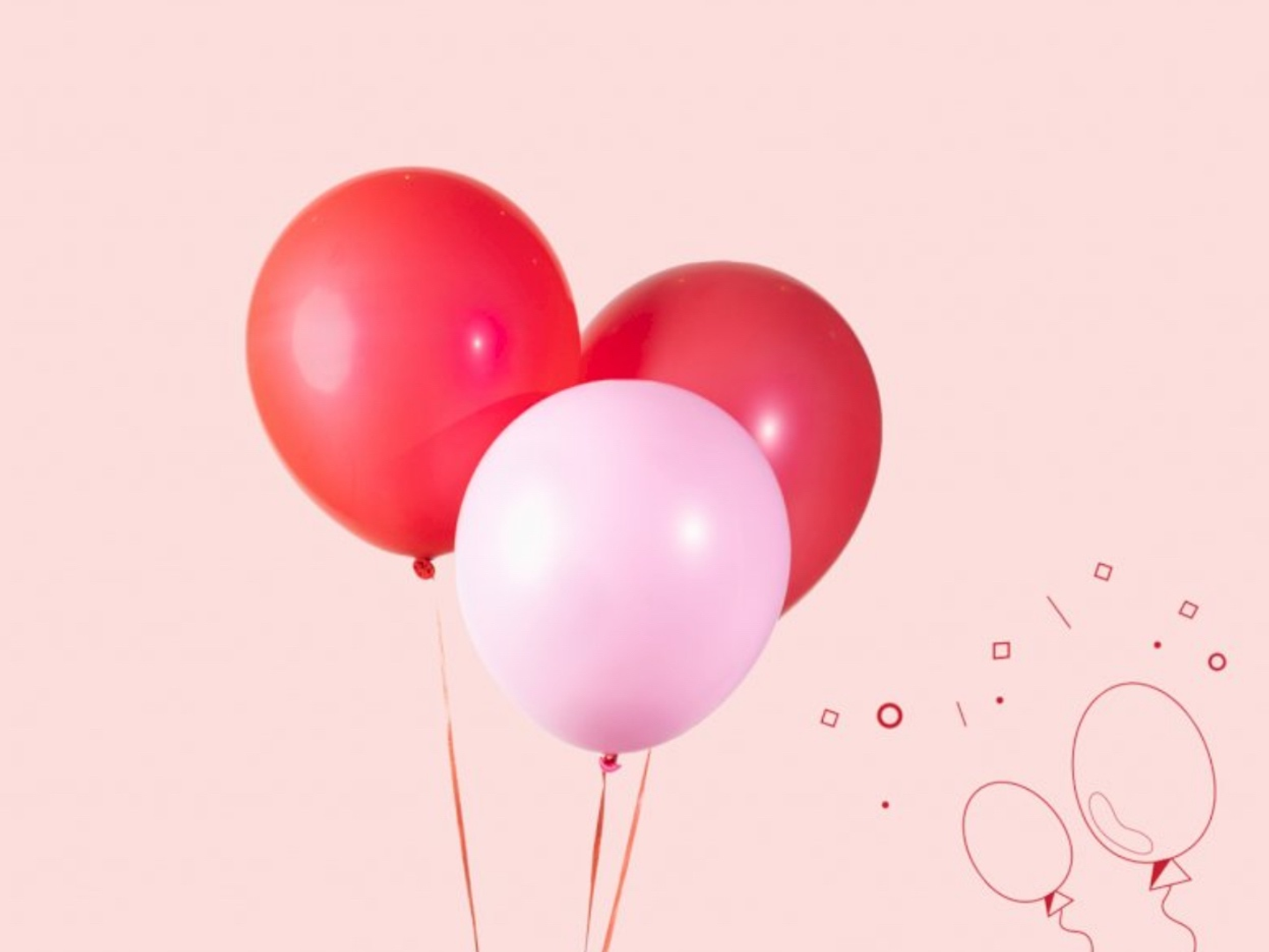 Pink Helium Balloon