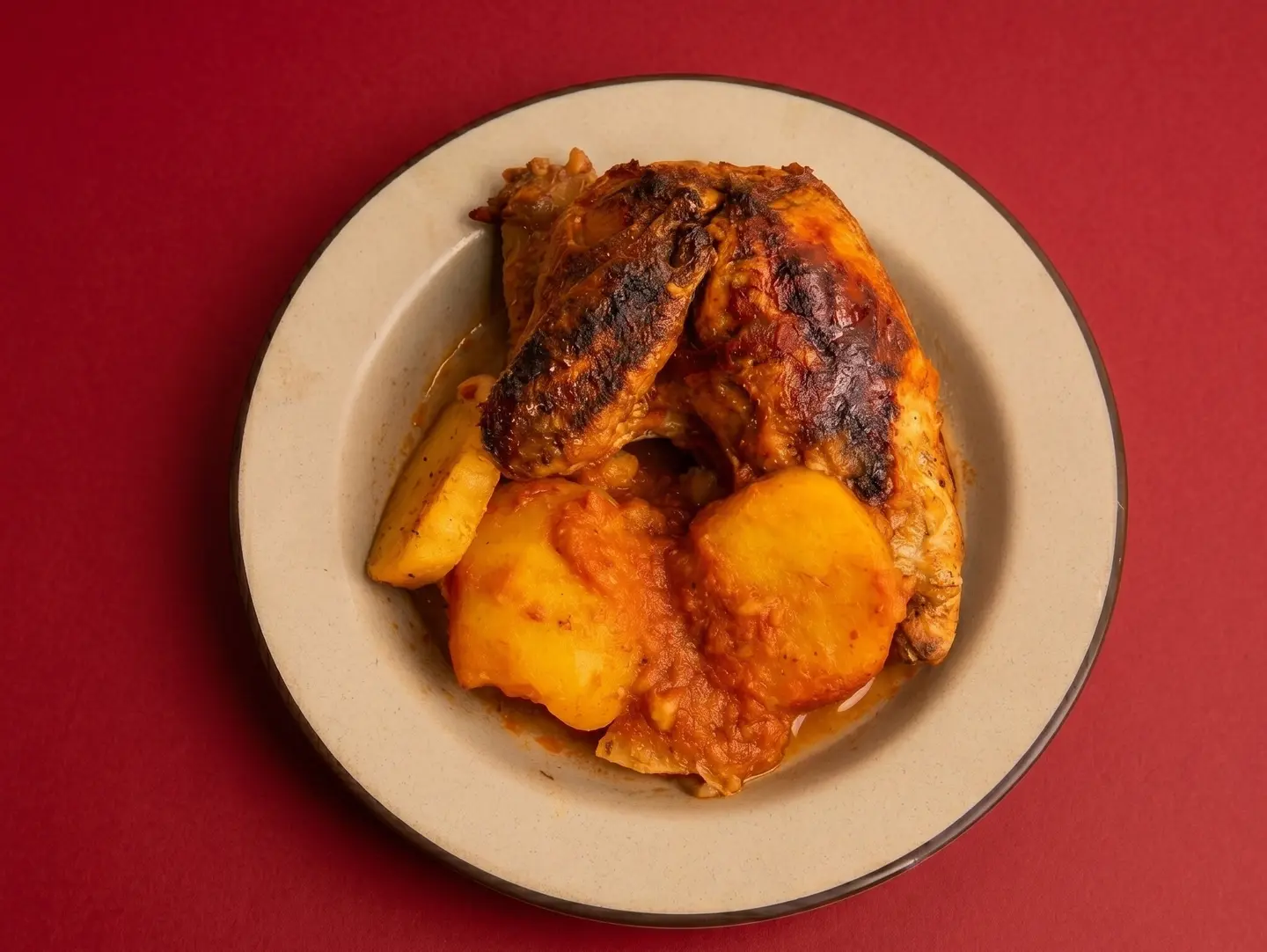 Chicken On The Oven - Half A Chicken