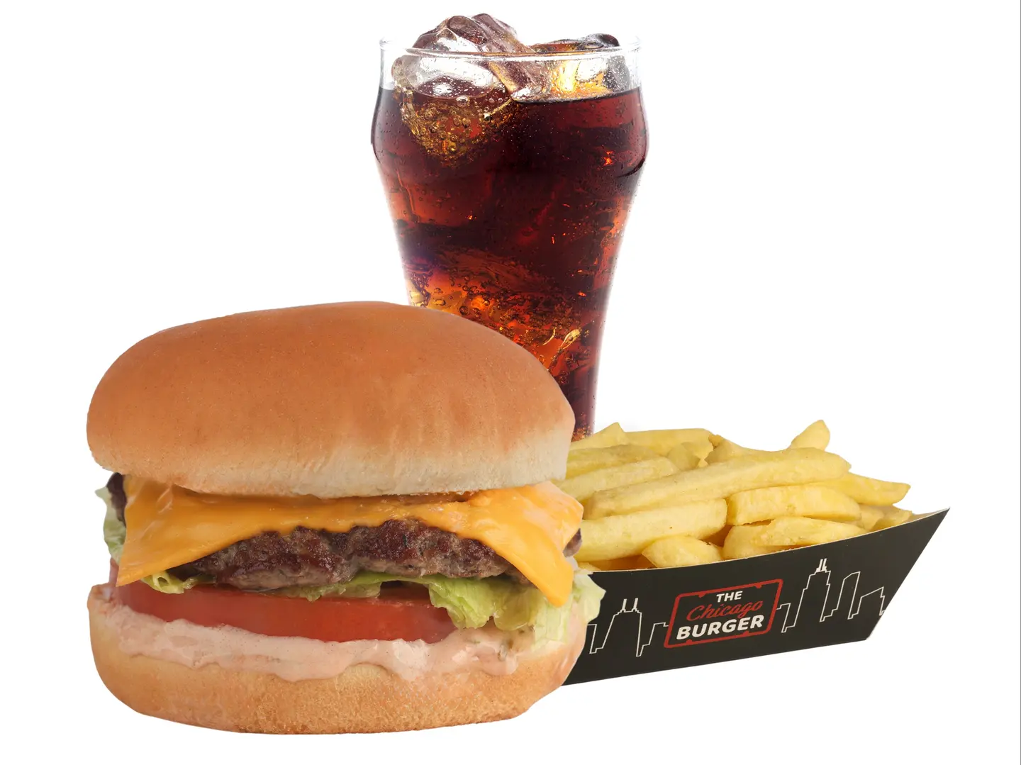 وجبة برجر لحم ١ في ١