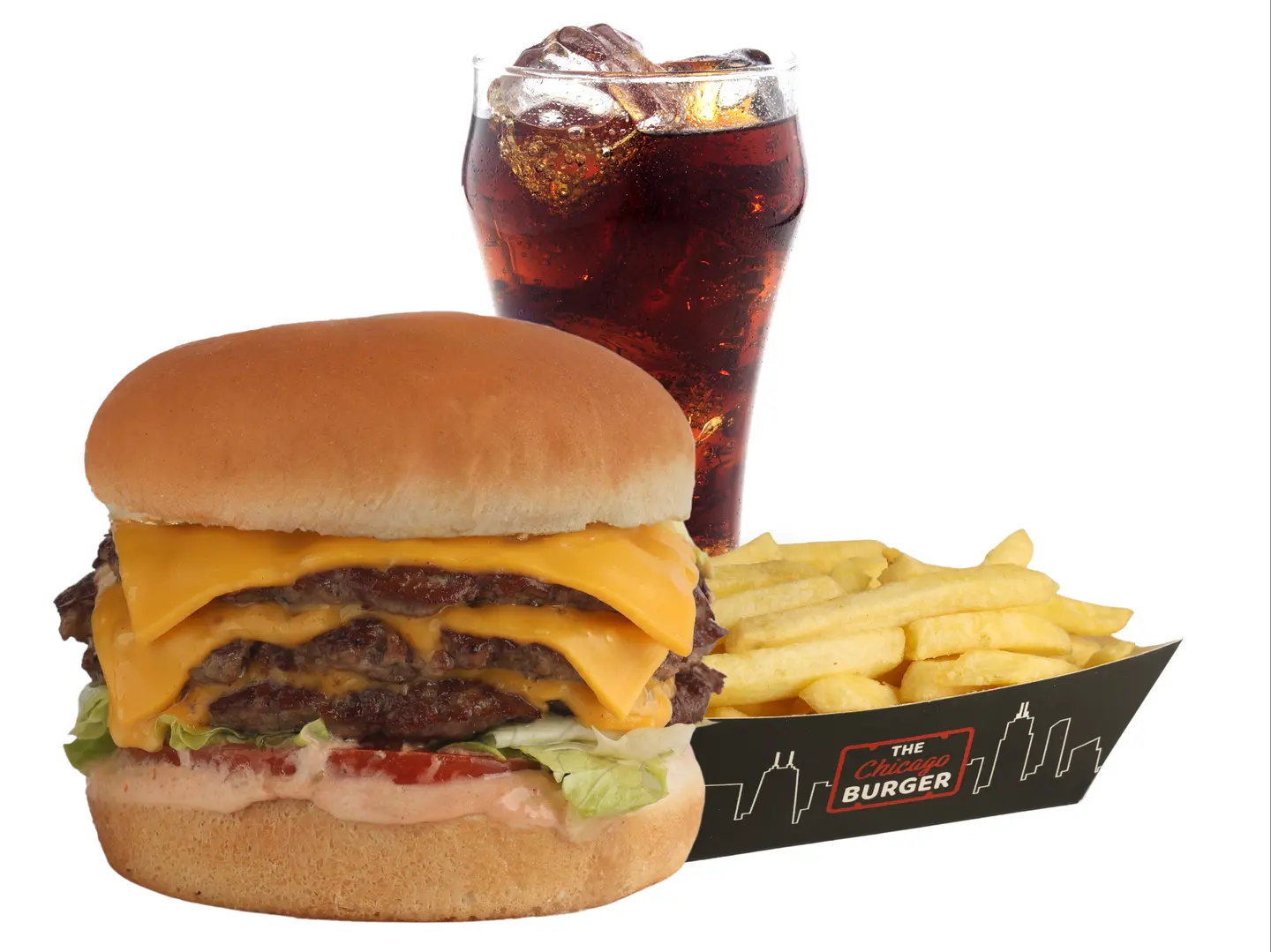 وجبة برجر لحم ٣ في ٣