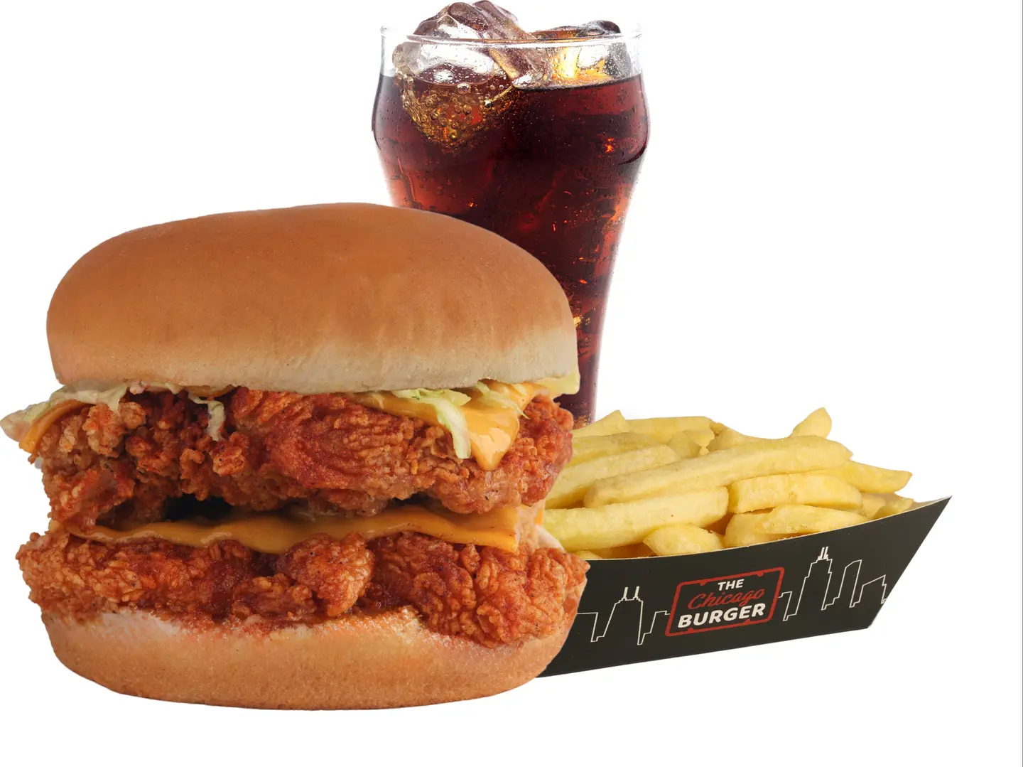 وجبة برجر دجاج ٢ في ٢