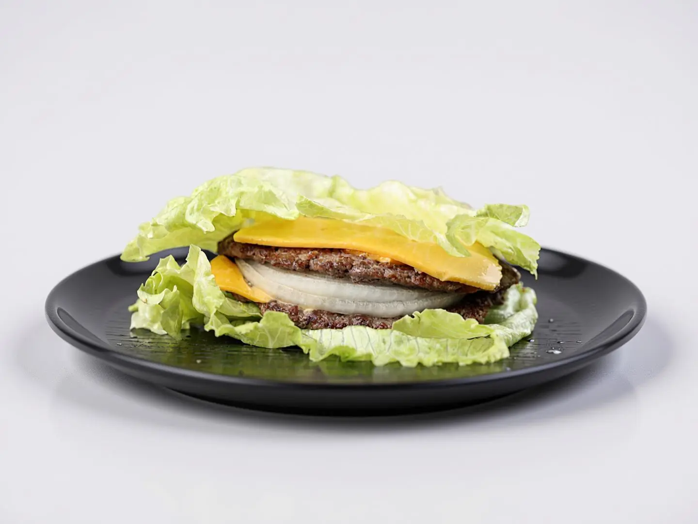 كيتو برجر لحم بالخس ٢ في ٢