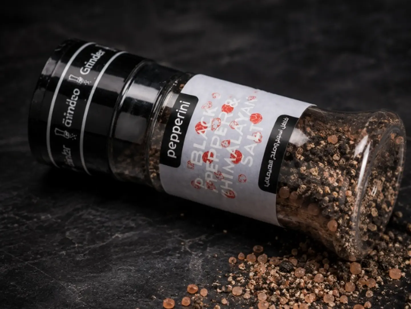 Black Pepper And Himalayan Salt Grinder