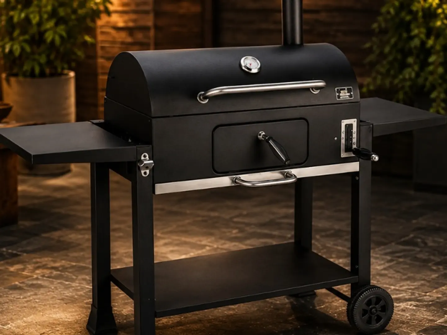 Charcoal Grill W Wheels