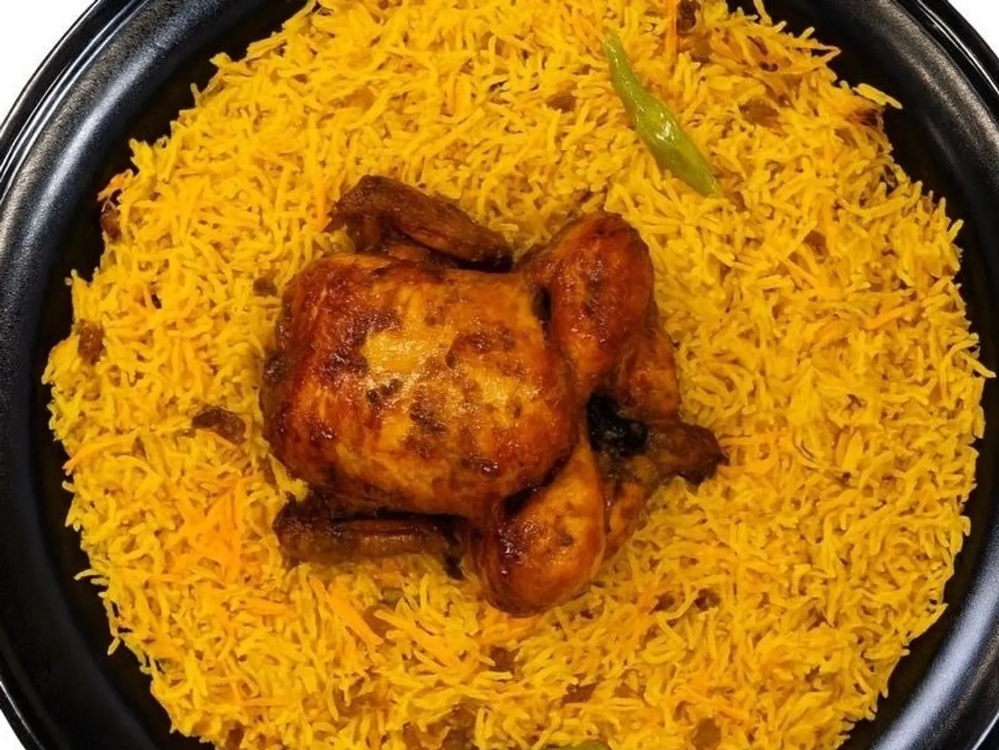 دجاج شواية حبة مع ارز بخاري