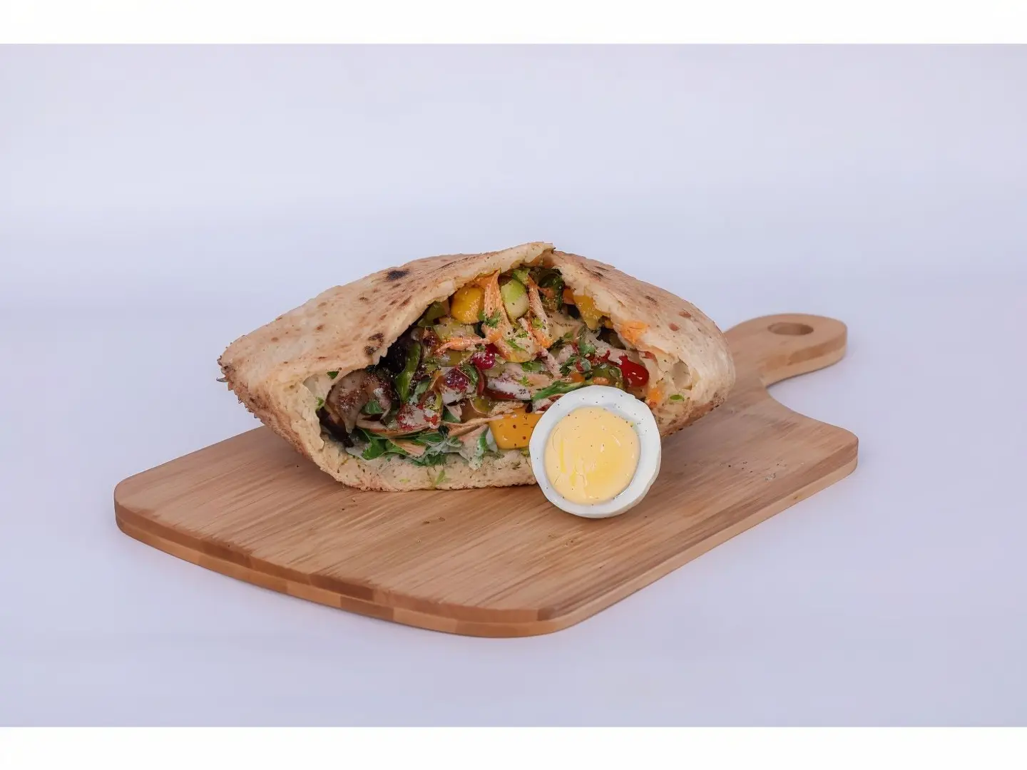 Falafel Sandwich With Eggs