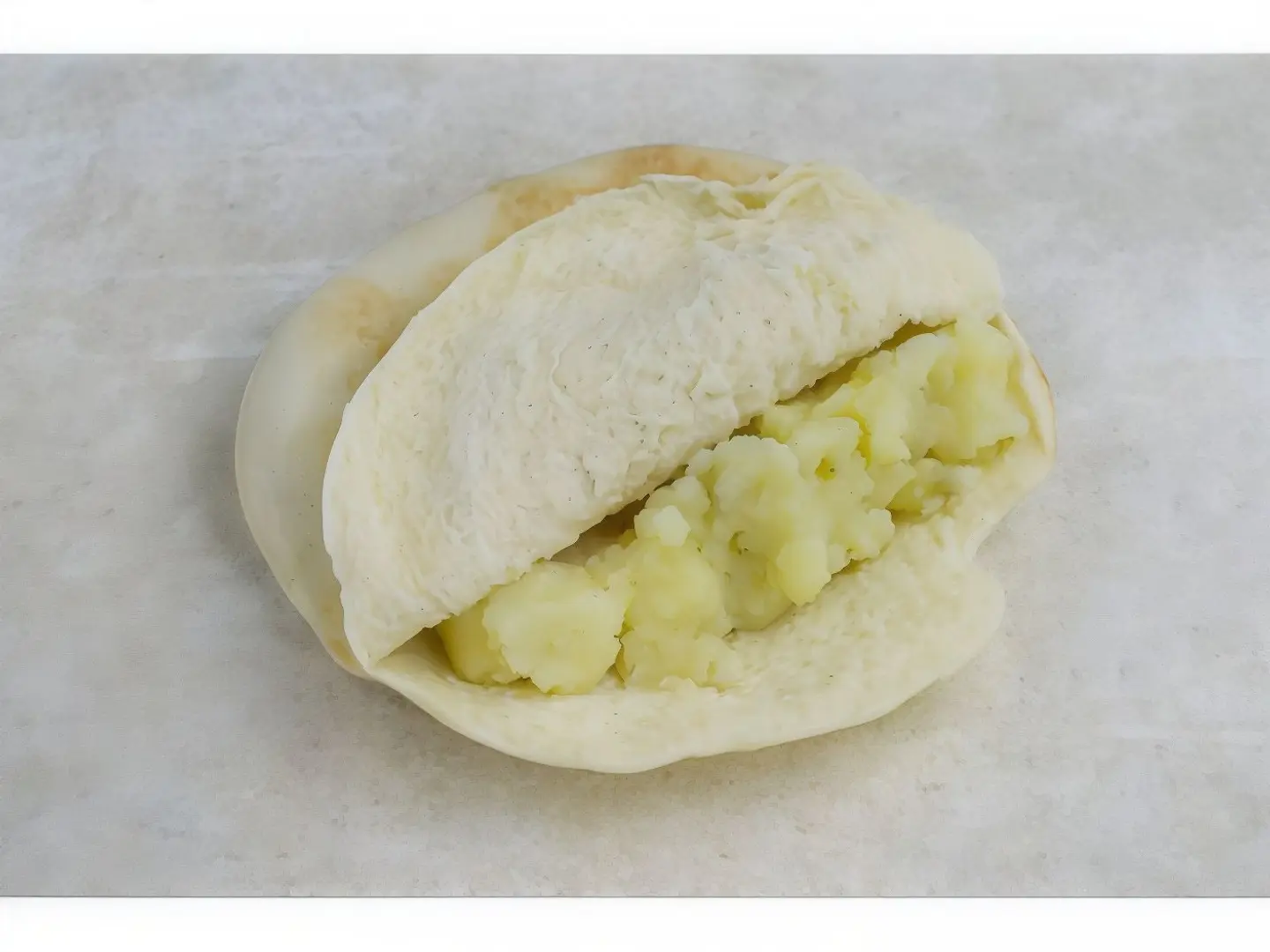 A Plate Of Mashed Potatoes