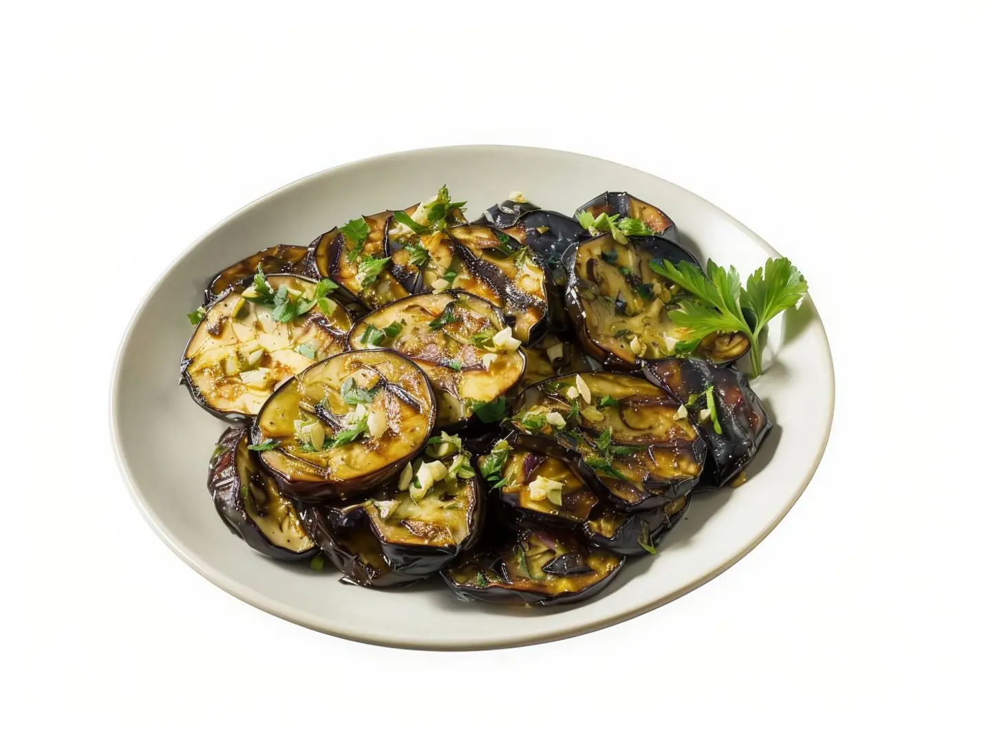 A Plate Of Eggplant