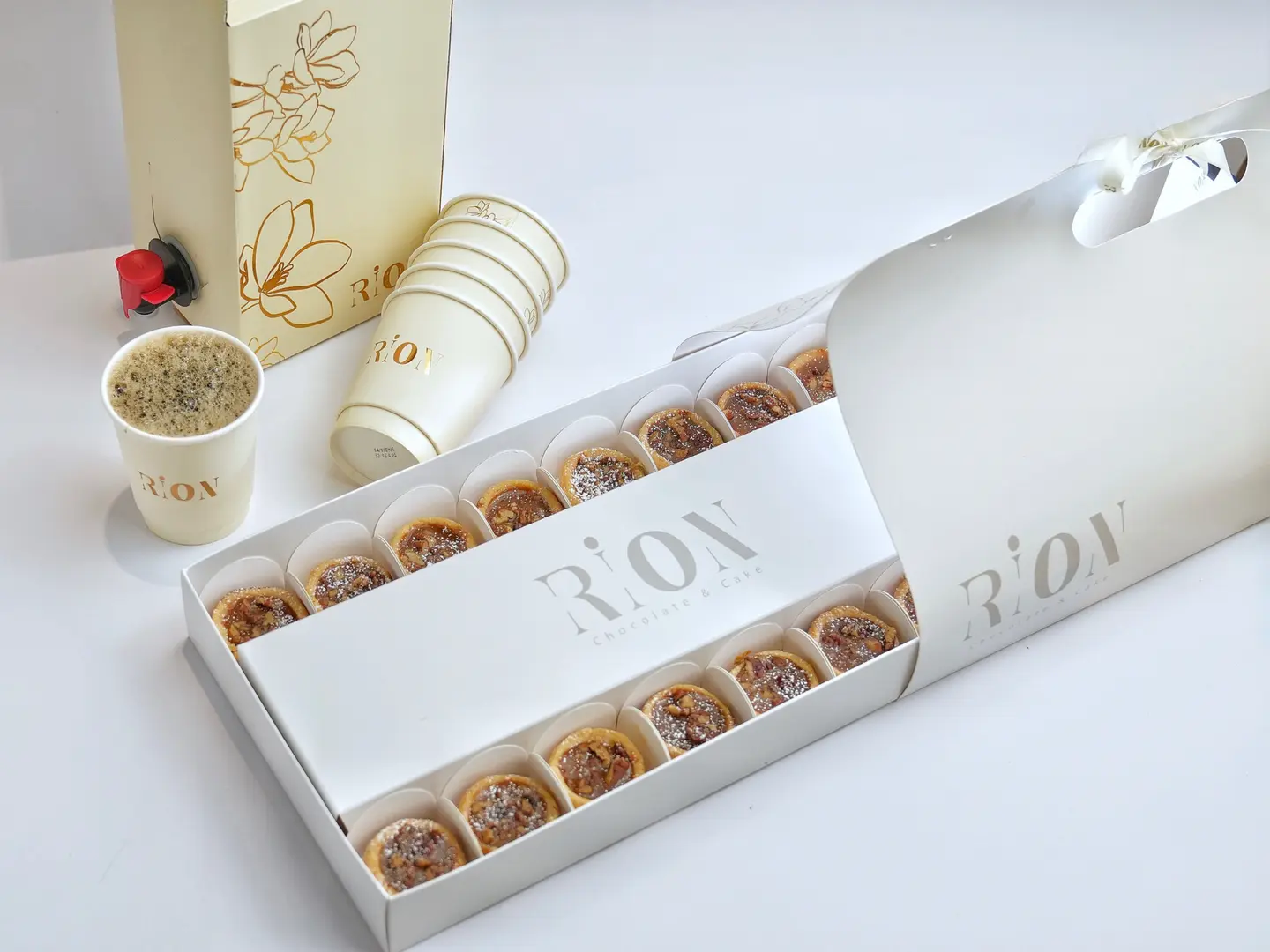 Box Of Drip Black Coffee+Box Of Pecan Tart