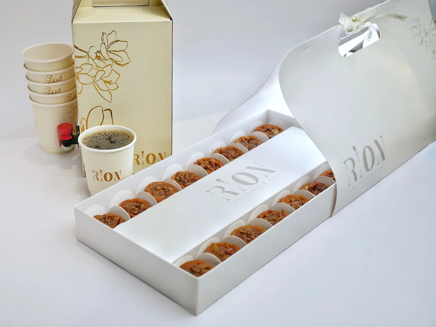 Box Of Drip Black Coffee+Box Of Date Cake