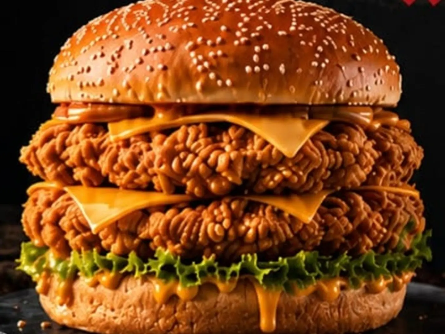 Juicy Lucy Chicken Burger Double