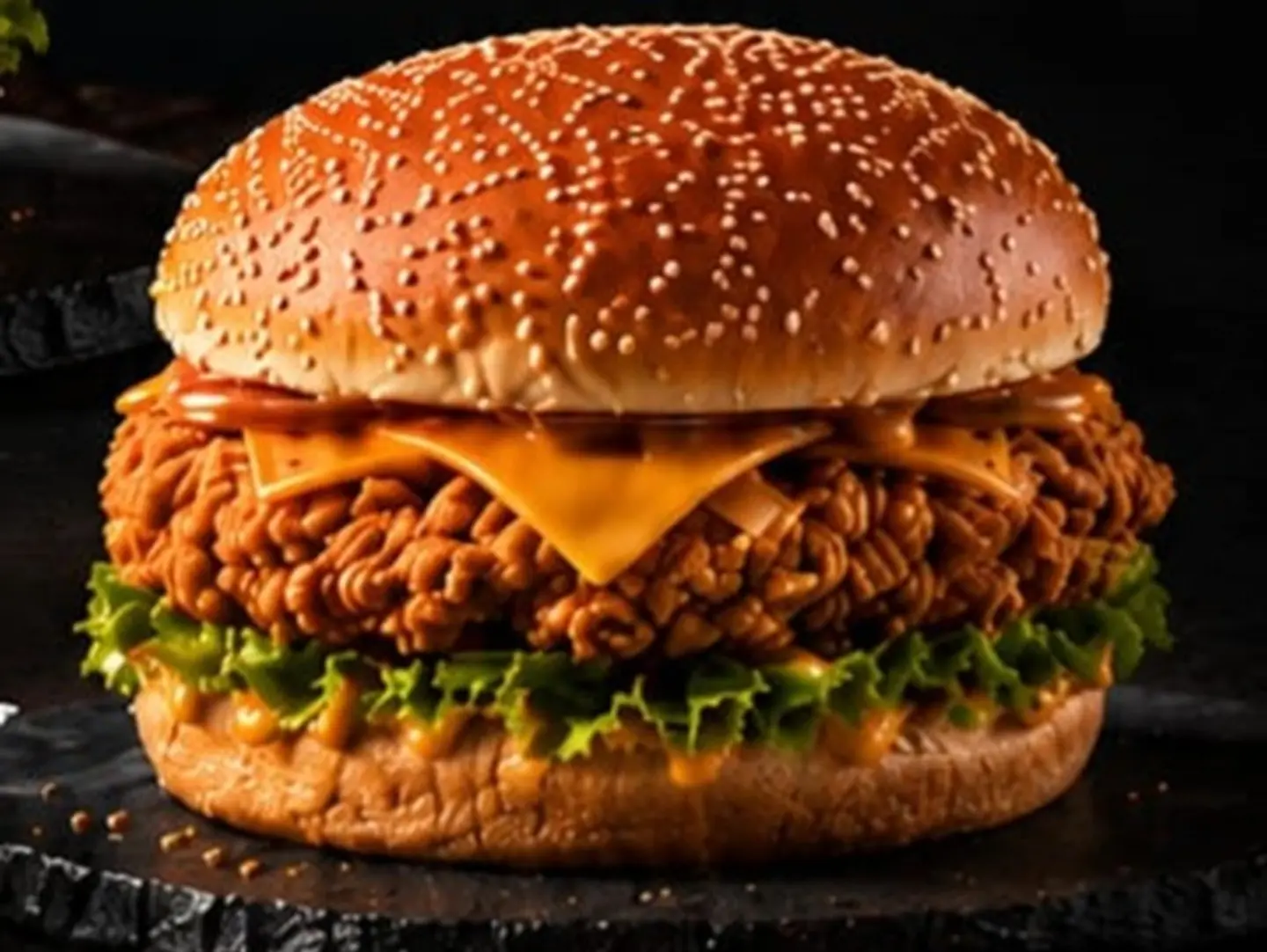 Juicy Lucy Chicken Burger