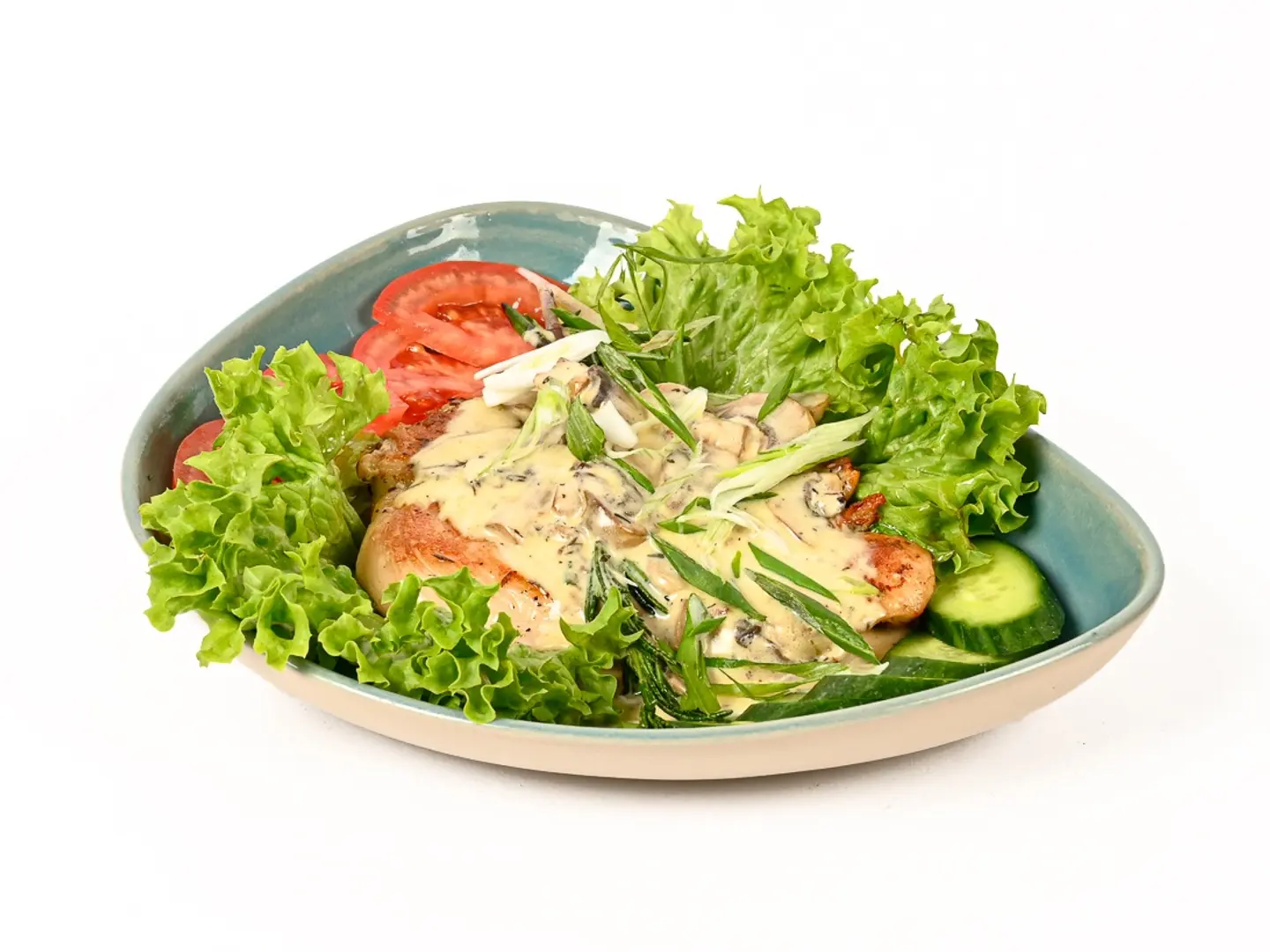 صدر دجاج مع صلصة الفطر الكريمية