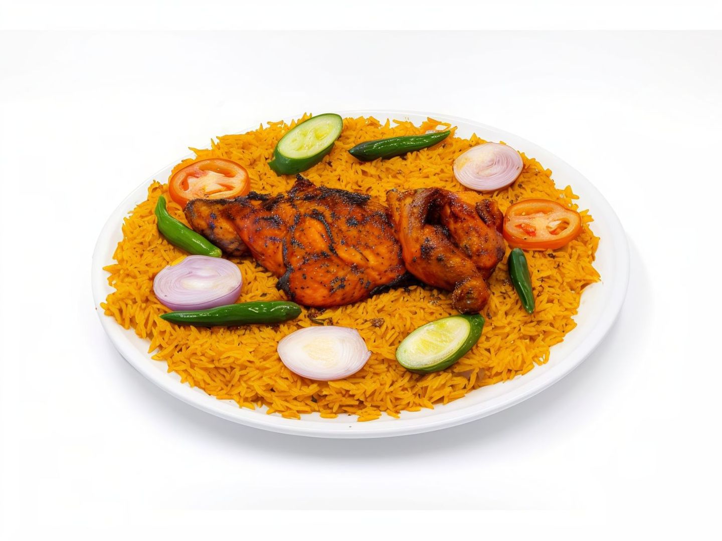 Half A Charcoal Chicken With Rice