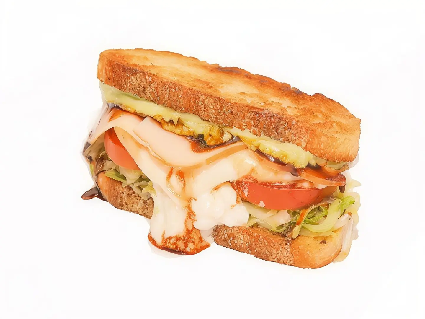 Turkish Mozzarella Sandwich Sourdough Bread