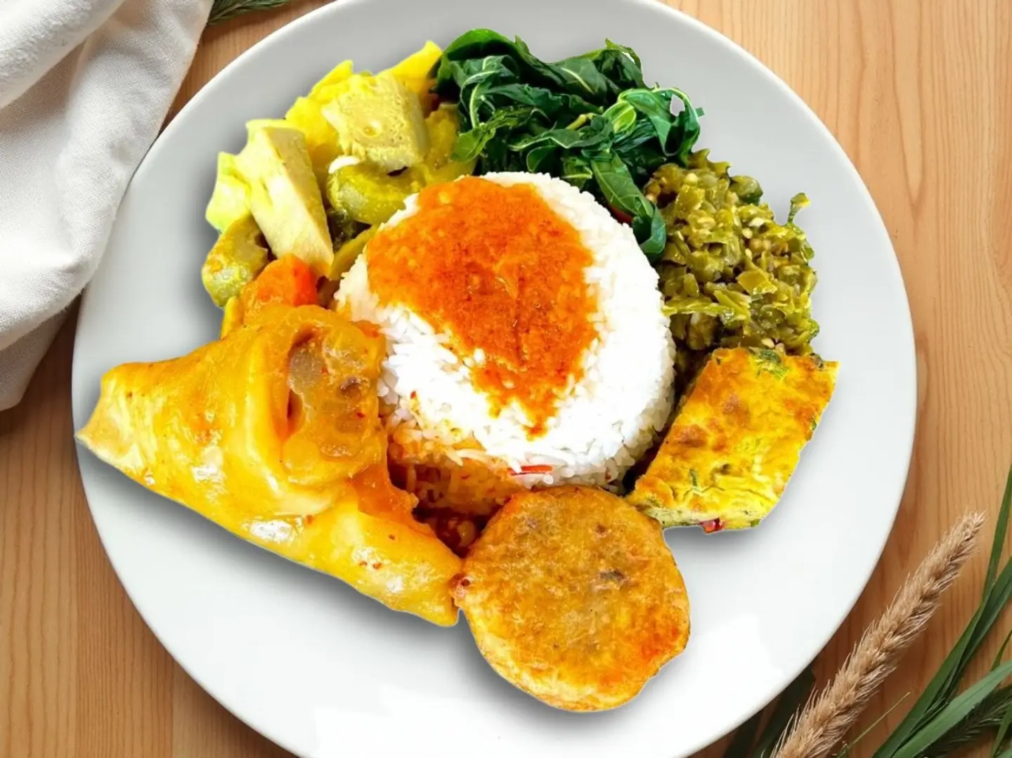 Nasi Padang Gulay Tunjang