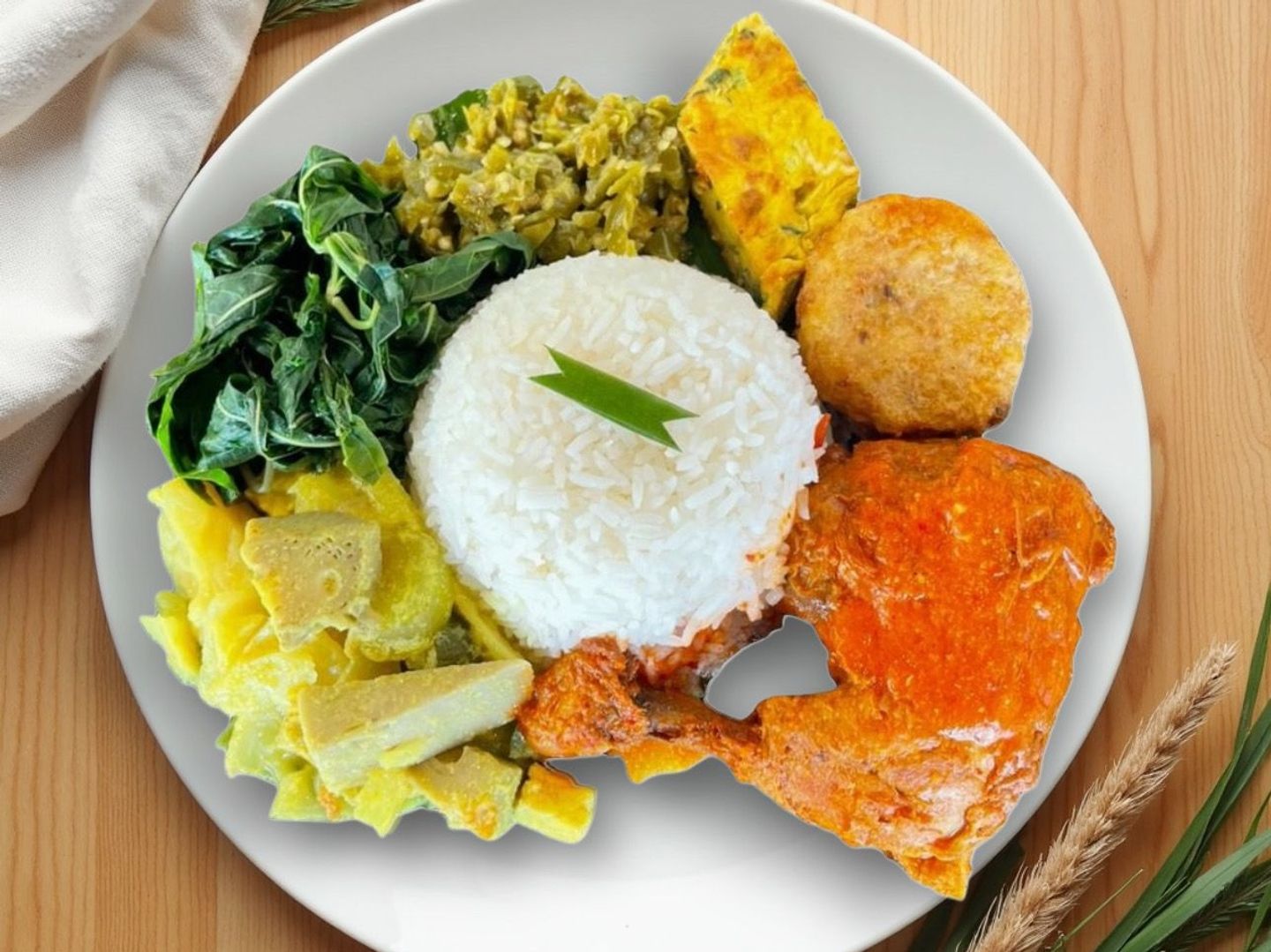 Nasi Padang Gulay Ayam