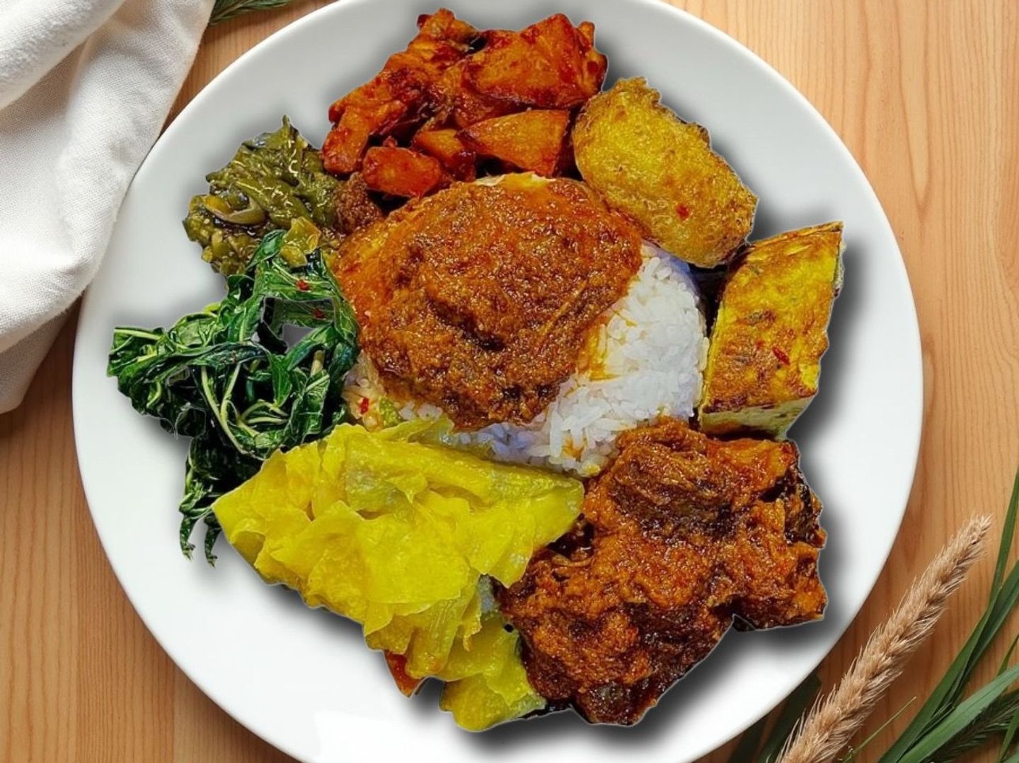 Nasi Padang Rendang