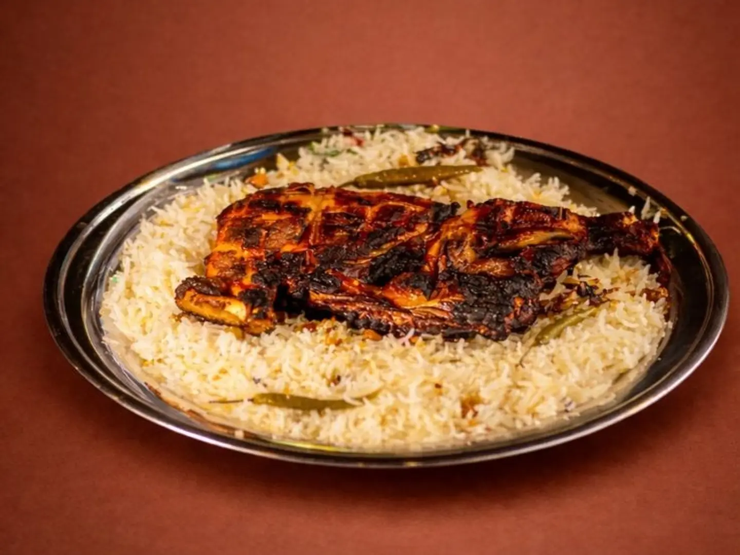 Half Charcoal Grilled Chicken   Without Rice