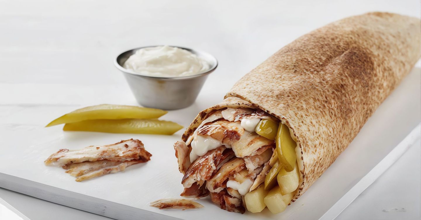 Shawrma Shami Wrap With Cheese